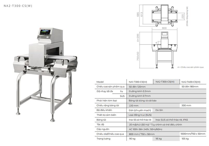 Máy dò kim loại dòng NA