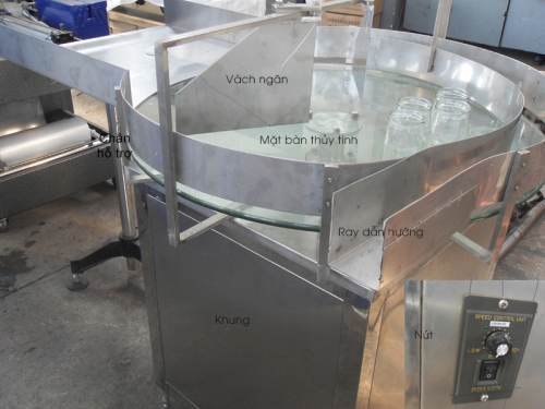 Bàn xoay cấp hũ thuỷ tinh