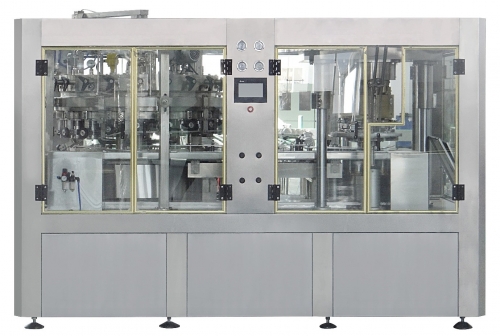 Máy chiết rót và ghép mí lon đồ uống có gas