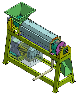 Máy ép trục vít công suất 500kg/h 