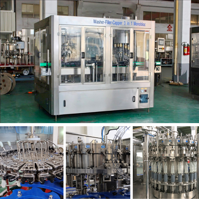 Dây chuyền nước trái cây đóng chai PET, chai thủy tinh